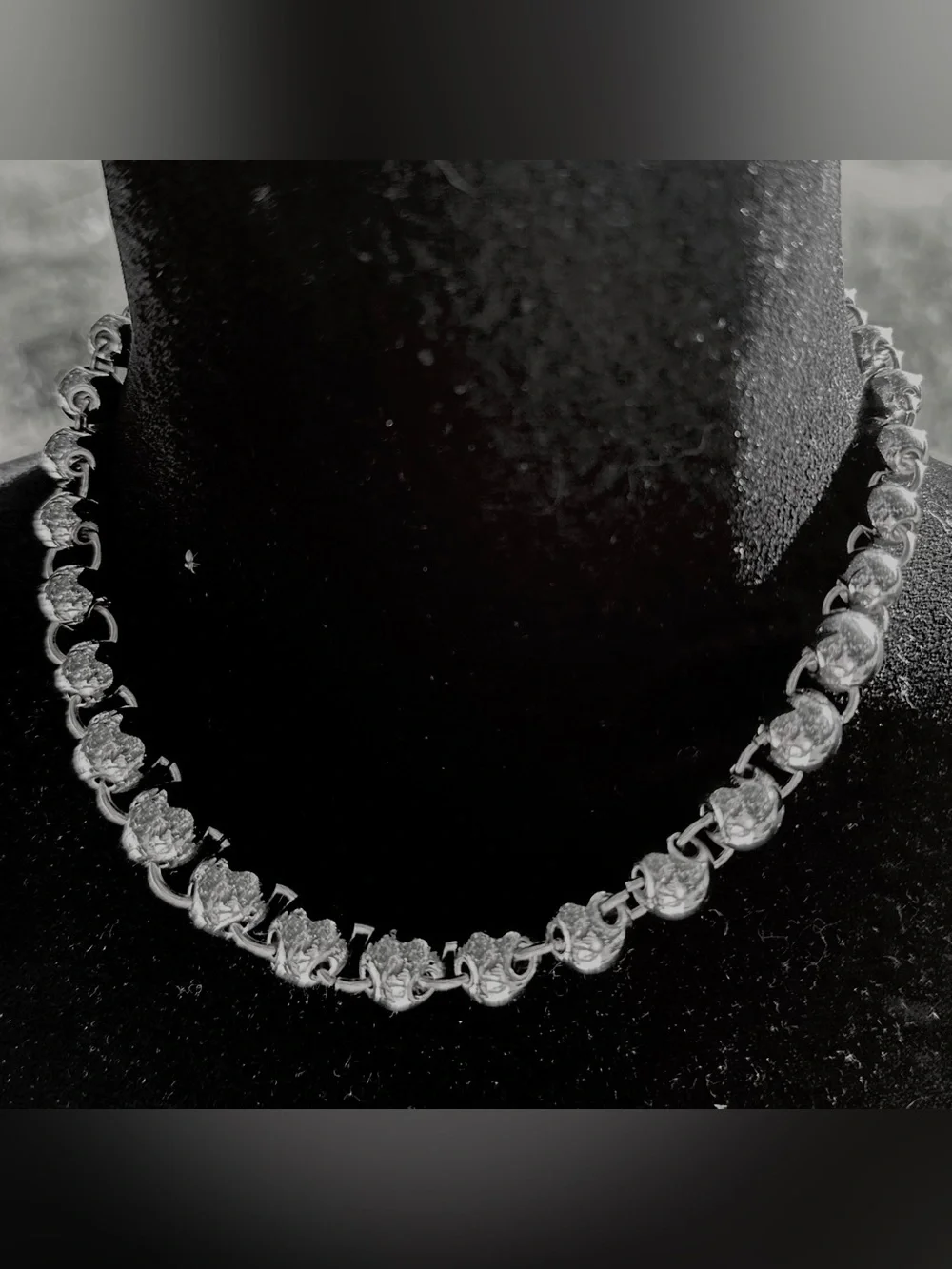Zara Silver Crystal Link Necklace